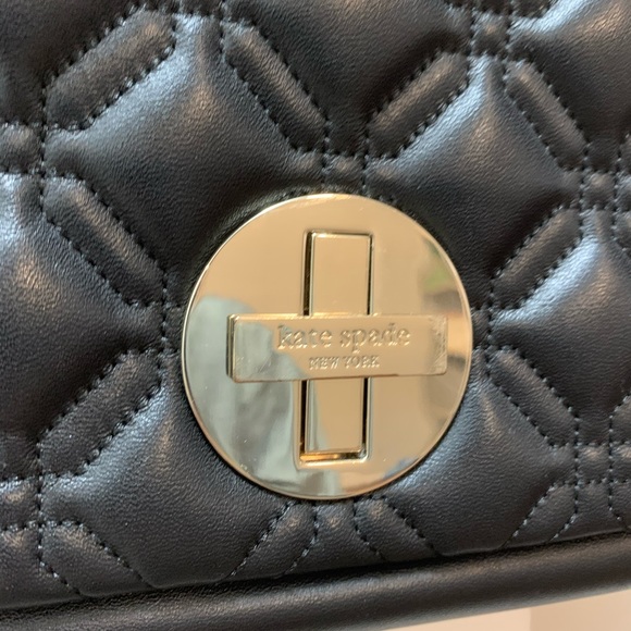 Black Kate spade quilted crossbody purse - Picture 4 of 8